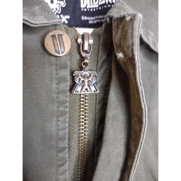 Starcraft 2 Terran War Machine Military Jacket Men's Small Green Jinx x Blizzard - Picture 5 of 14